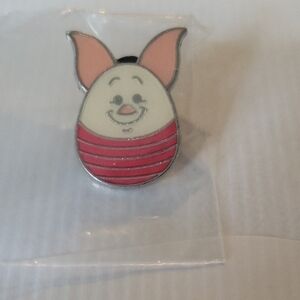 Disney Piglet Pin with Pink and Red Accents